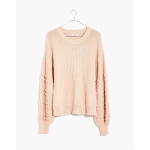 Madewell Bobble Pullover Sweater Avalon Pink Size Small